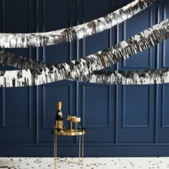 Silver Fringe Foil Garland - 5m