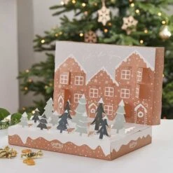 Fill Your Own Pop Up Festive Snow Scene Advent Calendar