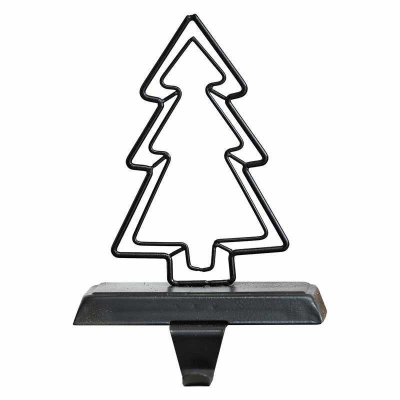 Black Metal Tree Stocking Holder - 14cm - Image 3