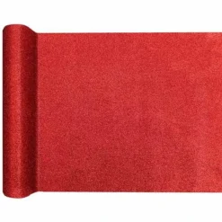Red Glitter Table Runner - 3m