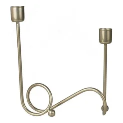 Metal Swirl Dinner Candle Holder
