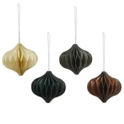 Honeycomb Tree Decorations (4pk)