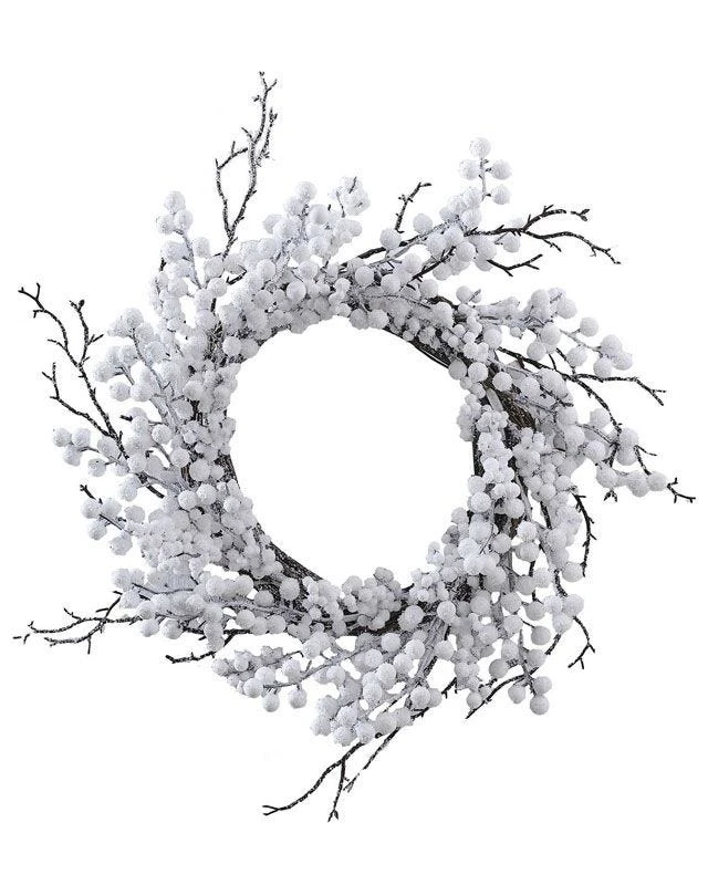Wreath - White Berries With Twig