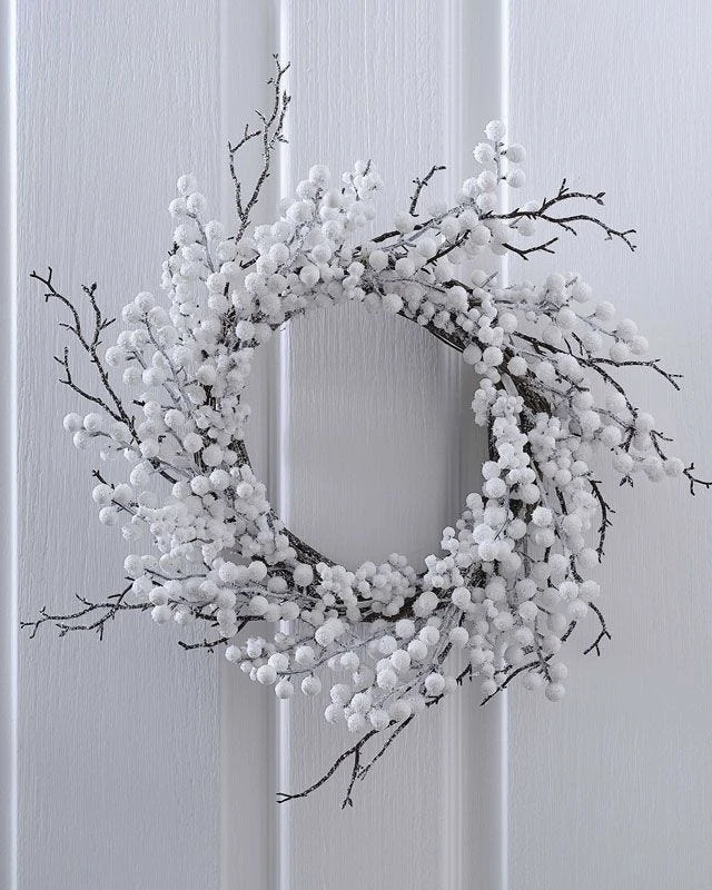 Wreath - White Berries With Twig - Image 2