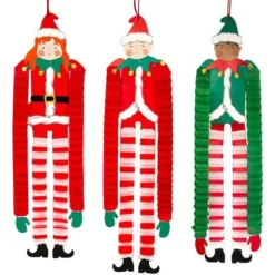 Santa's Elves Hanging Decorations (3pk)