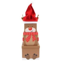 Rudolph Plush Extra Large Stacking Boxes - 52cm (3pk)