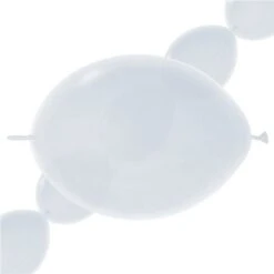 Link-o-Loon White Balloons - 12" Latex (50pk)