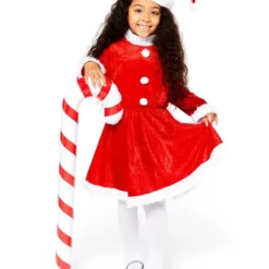 Plush Miss Santa Dress - Child Costume