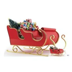 Christmas Santa Sleigh With Presents Cardboard Cutout - 160cm X 93cm