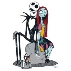Jack And Sally Nightmare Before Christmas Cardboard Cutout - 133cm X 93cm