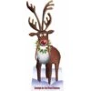 Life Size Rudolph Cardboard Cutout - 183cm X 75cm
