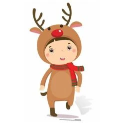 Reindeer Cardboard Cutout - 92cm X 47cm