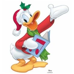 Donald Duck Christmas Quacker Cardboard Cutout - 82cm X 73cm