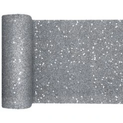 Silver Glitter Table Runner