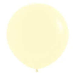 Pastel Matte Yellow Balloons - 24" Latex (3pk)