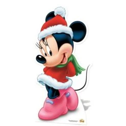 Minnie Mouse Christmas Cardboard Cutout - 85cm X 42cm