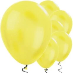 Yellow Metallic Balloons - 12" Latex Balloons (50pk)