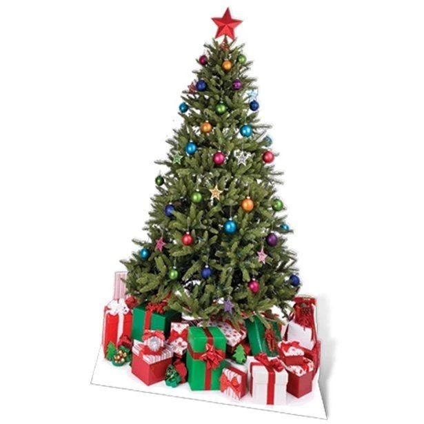 Christmas Tree Cardboard Cutout - 88cm X 58cm