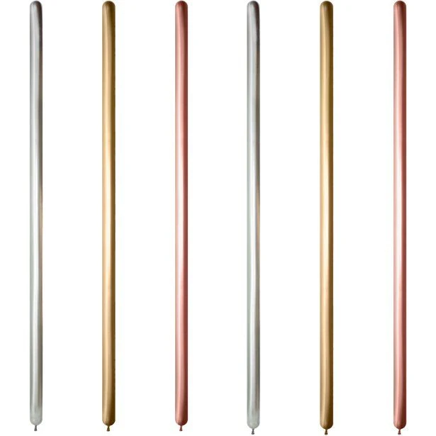 Deluxe Assorted Reflex Modelling Balloons - 260Q Latex (50pk)