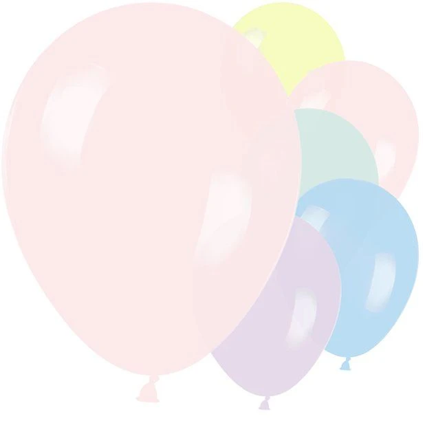Pastel Matte Assorted Balloons - 12" Latex (50pk)