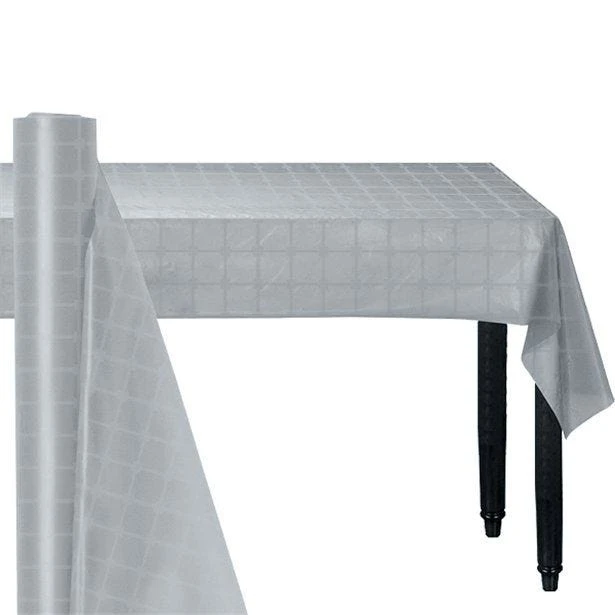 Silver Paper Banqueting Roll - 8m X 1.2m