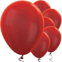 Red Metallic Balloons - 12" Latex Balloons (50pk)