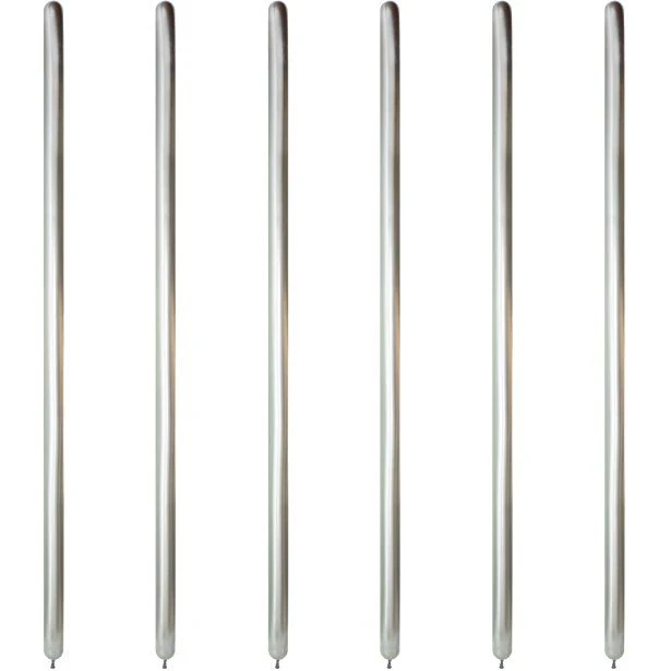 Silver Reflex Modelling Balloons - 260Q Latex (50pk)