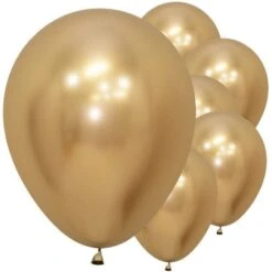 Reflex Gold Balloons - 18" Latex (15pk)