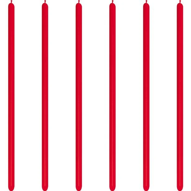 Red Modelling Balloons - 260 Latex (100pk)