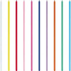 Multi-coloured Modelling Balloons - 260 Latex (100pk)