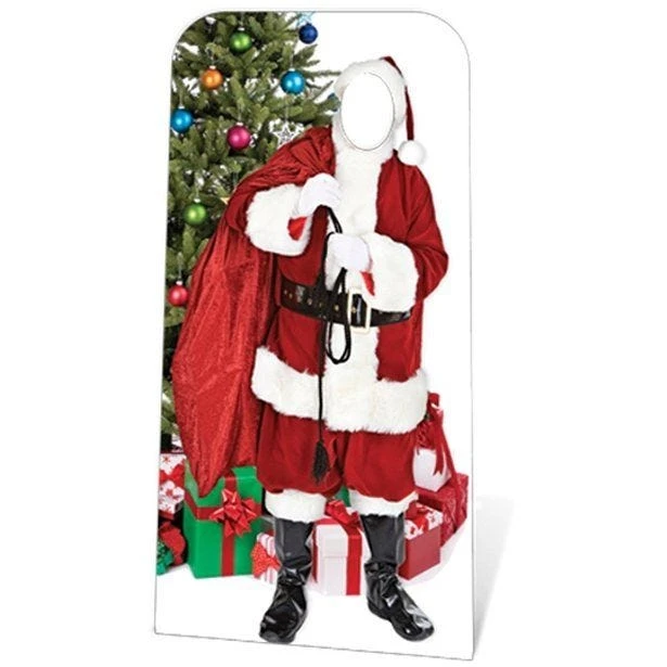 Father Christmas Stand-In Cardboard Cutout - 186cm X 57cm