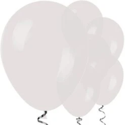 Clear Crystal Balloons - 12" Latex Balloons (50pk)