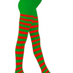 Green & Red Tights - 4-6 Years