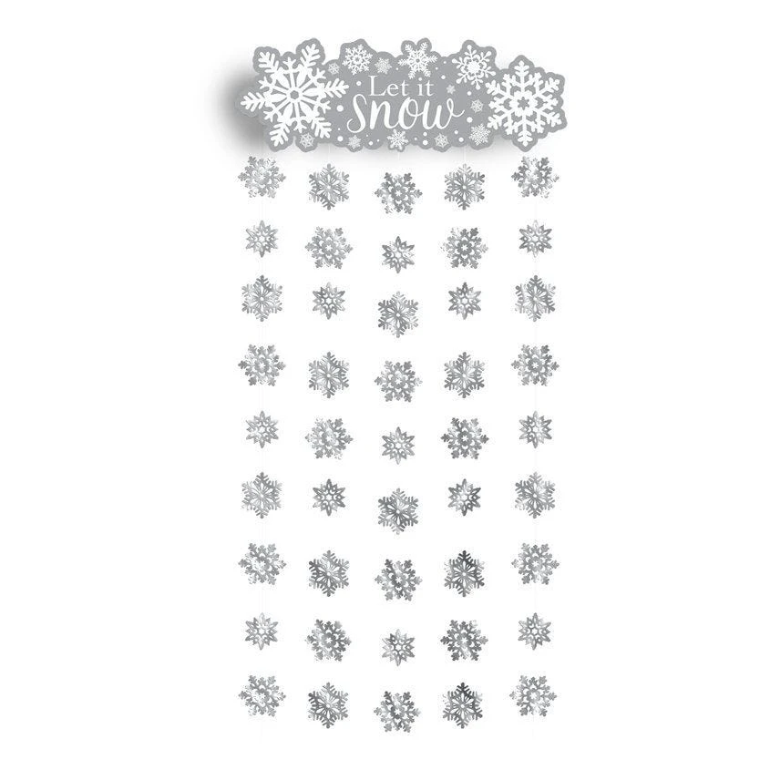 Let It Snow Door Curtain - 1.95m - Image 2